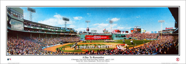 Fenway Park "A Day To Remember" Panoramic Poster Print (April 11, 2005) - Everlasting Images