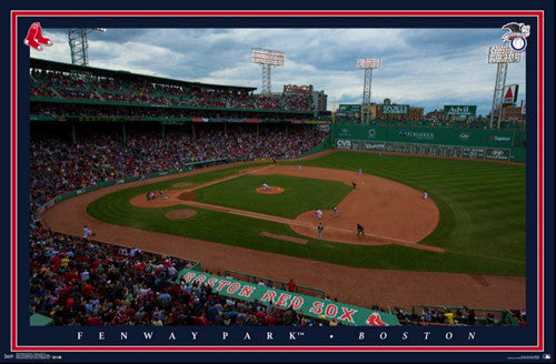Fenway Park Gameday Boston Red Sox Official MLB Stadium Poster