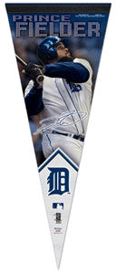 Prince Fielder "Signature" Detroit Tigers Premium Felt Collector's Pennant - Wincraft