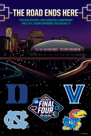 NCAA March Madness 2022 FINAL FOUR Men's Basketball Championships Poster - ProGraphs