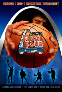 NCAA Men's Basketball Final Four 2005 Official Poster - Action