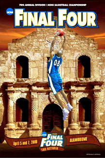 NCAA Men's Basketball Final Four 2008 Official Poster - Action Images Inc.