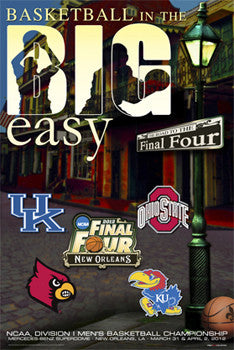 NCAA Men's Basketball Final Four 2012 "Big Easy" Official Poster - ProGraphs