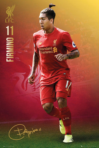 Roberto Firmino "Signature Series" Liverpool FC Official EPL Football Poster - GB Eye 2016/17