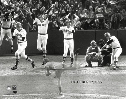 Carlton Fisk 1975 World Series Homer Boston Red Sox Premium Poster Print - Photofile