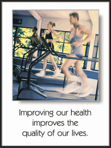 Cardio Fitness "Improving our Health" Motivational Poster - Fitnus Corp.