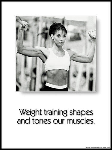 Women's Fitness "Shapes and Tones" Motivational Poster - Fitnus