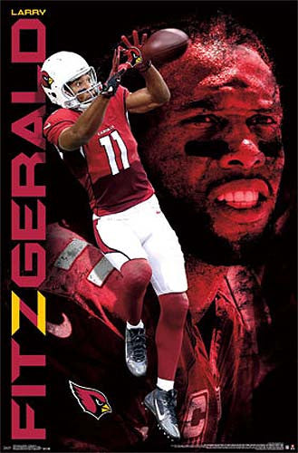 Larry Fitzgerald The Great One Arizona Cardinals NFL Football Poster -  Costacos 2014 – Sports Poster Warehouse