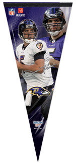 Joe Flacco "Big-Time" Baltimore Ravens EXTRA-LARGE Premium Felt Pennant - Wincraft