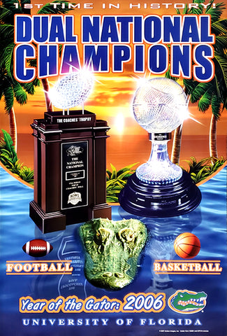 Florida Gators "Year of the Gator" (Football and Basketball Champs 2006) Poster - Action Images