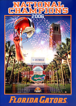 Florida Gators Football 2006 NCAA Football National Champions Poster - Action Images