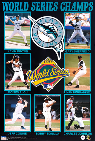 Florida Marlins 1997 World Series Champions Official MLB Commemorative –  Sports Poster Warehouse