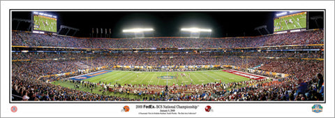 Florida Gators vs. Oklahoma 2009 BCS Championship Game Panoramic Print - Everlasting Images Inc.
