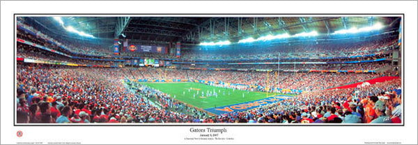 Florida Gators "Triumph" (2006 BCS Champions) Panoramic Poster Print - Everlasting Images