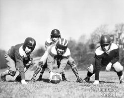 Kids Football "Gridiron Gang" 16x20 Classic Black-and-White Poster - Image Source