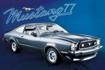 Ford Mustang "Mustang 77" Classic Car Poster - GB Eye