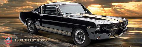 1966 Shelby GT-350 Classic Muscle Car GIANT Wall-Sized Poster - GB Eye