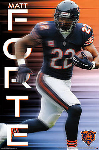 Matt Forte "Roaring 20" Chicago Bears Running Back NFL Poster - Trends 2015
