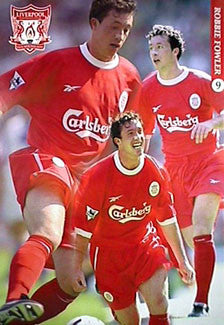 Robbie Fowler "Action" Liverpool FC EPL Football Action Poster - UK 1999