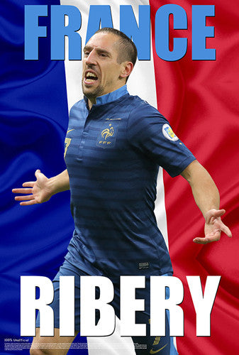 Franck Ribery "France Fantastic" World Cup 2014 Soccer Superstar Poster - Starz