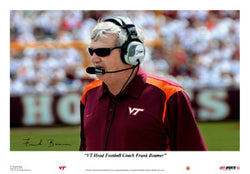 Virginia Tech Head Coach Frank Beamer Poster - USA Sports Inc.