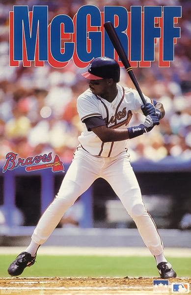 Fred McGriff "Action" Atlanta Braves MLB Action Poster - Starline 1993