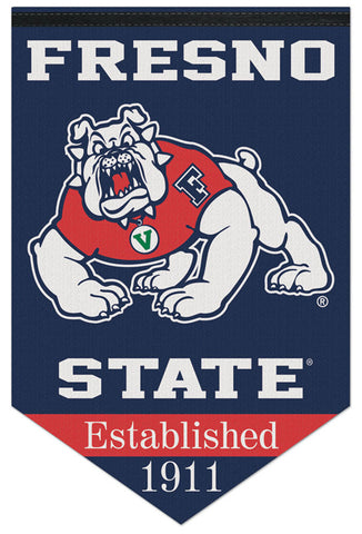 Fresno State Bulldogs "Est. 1911" Official NCAA Premium Felt Wall Banner - Wincraft