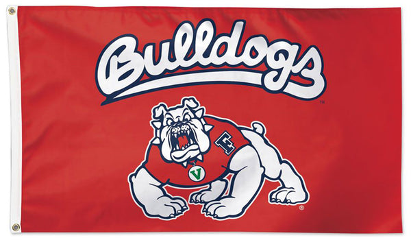 Fresno State Bulldogs Official NCAA Team Logo Deluxe-Edition 3'x5' Flag - Wincraft Inc.