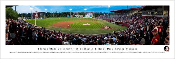 Florida State Seminoles NCAA Baseball Dick Howser Stadium Panoramic Poster Print - Blakeway Worldwide