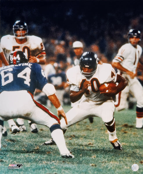 Gale Sayers Chicago Bears Football Illustrated Art Poster