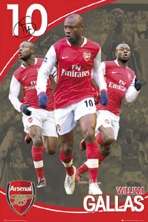 William Gallas "Triple Action" Arsenal FC Poster - GB Eye 2008