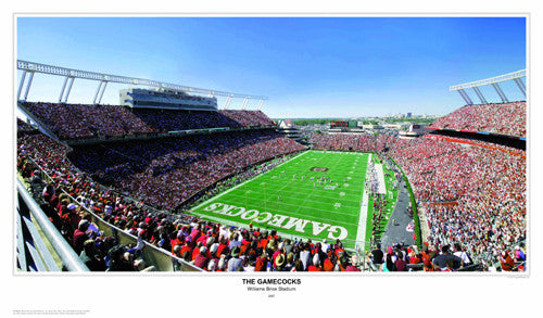 South Carolina Football "The Gamecocks" Williams-Brice Stadium (2007) Panoramic Print
