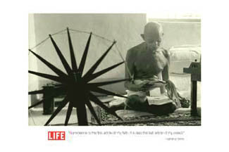Mahatma Gandhi "Nonviolence" (Life Magazine) Premium Poster - Portal Inc.