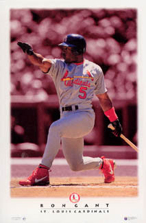 Ron Gant "Diamond Classic" St. Louis Cardinals Poster - Costacos Brothers 1996