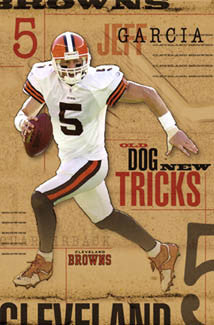 Jeff Garcia "New Tricks" Cleveland Browns QB Action Poster - Costacos 2004