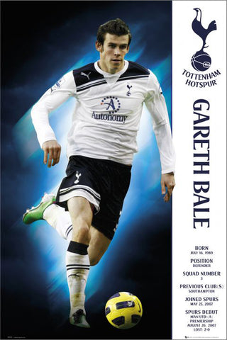 Gareth Bale "Superstar" Tottenham Hotspur EPL Football Action Poster - GB Eye (UK) 2010/11