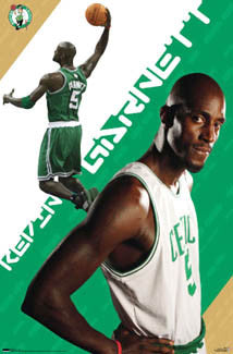 Kevin Garnett "Celtics Star" Boston Celtics NBA Action Poster - Costacos 2007