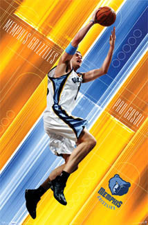 Pau Gasol "Super Action" Memphis Grizzlies Poster - Costacos 2005