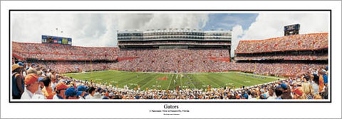 Florida Gators Football "Gators" Griffin Stadium Panoramic Poster Print - Everlasting Images