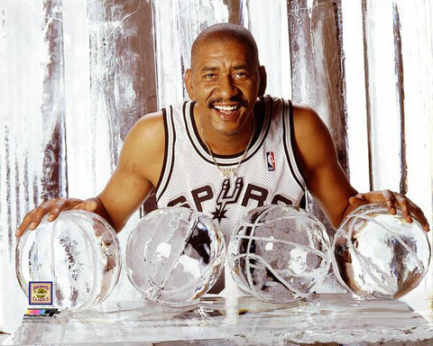 George Gervin "Iceman '96" San Antonio Spurs NBA Premium Poster Print - Photofile Inc.