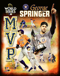George Springer 2017 World Series MVP Houston Astros Premium Poster Print - Photofile 16x20