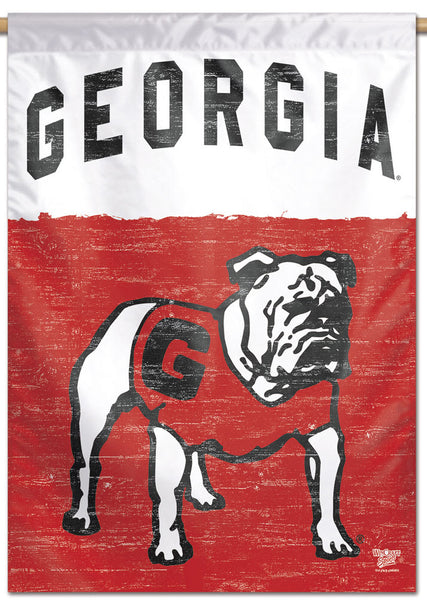 Georgia Bulldogs "Standing Uga" NCAA College Vault Series 1960s-Style Official NCAA Premium 28x40 Wall Banner - Wincraft Inc.