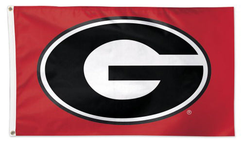 University of Georgia Bulldogs Official NCAA Team Logo Deluxe-Edition 3'x5' Flag - Wincraft Inc.