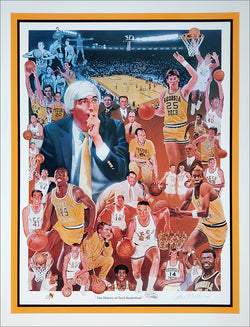 Georgia Tech Yellow Jackets "History of Tech Basketball" Premium Poster Print - Paul Miller 1988