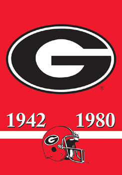 Georgia Bulldogs "2-Time Football Champs" Banner - BSI