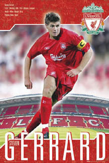 Steven Gerrard "Superstar" Liverpool FC Poster - GB 2005