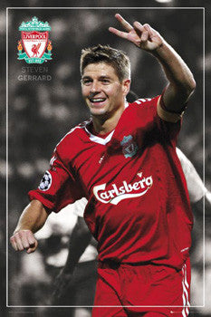 Steven Gerrard "Victory!" Liverpool FC Poster - GB Eye 2008