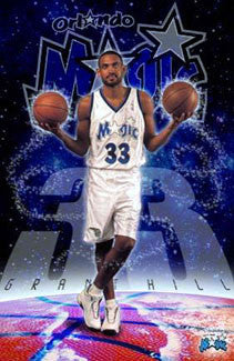 Grant Hill "Magician" Orlando Magic NBA Superstar Poster - Costacos 2000