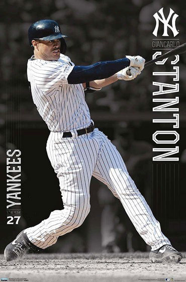 Giancarlo Stanton "Power" New York Yankees MLB Baseball Action Poster - Costacos Sports