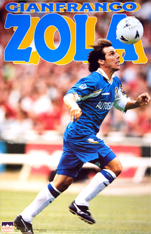 Gianfranco Zola "Action" Chelsea FC Soccer Action Poster - Starline 1997